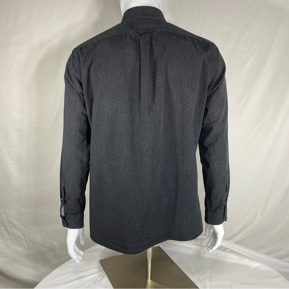 American Eagle Men’s Gray Slim Fit Long Sleeve Button Down - Picture 6 of 6